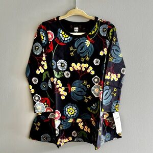 Tea Collection Ruffle Hem Dress in Nordic Blooms NWT 2